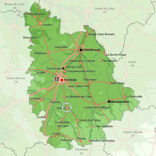 carte de gencay | In and Around Gençay