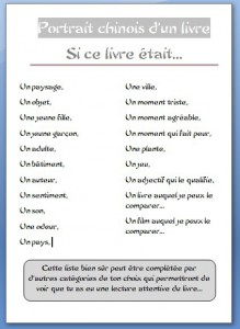 Portrait chinois livre