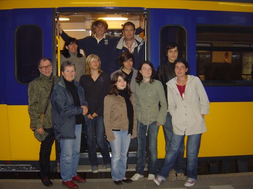 L'équipe française Comenius sur le départ de Groningen