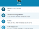 Widget Carnet de bord et Pronote