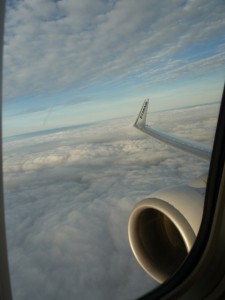 Flying back home!